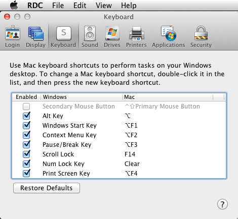 configure microsoft keyboard for mac